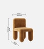 Dreoven Sculpt Lounge Chair In Cocoa Brown Colour