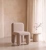 Dreoven Sculpt Lounge Chair In White Colour