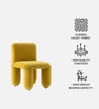Dreoven Sculpt Lounge Chair In Yellow Colour
