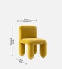 Dreoven Sculpt Lounge Chair In Yellow Colour
