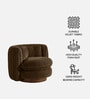 Dreovyn Plush Lounge Chair In Olive Green Colour