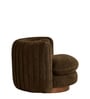 Dreovyn Plush Lounge Chair In Olive Green Colour