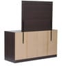 Kazue Six Drawer Dressing Table in Chocolate Beech Finish