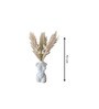 Dried White Artificial 5 Pampas and 10 Bunny Tails Bunches