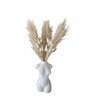 Dried White Artificial 5 Pampas and 10 Bunny Tails Bunches
