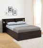 Drift King Size Bed in Brown Finish with Box Storage
