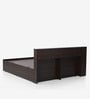 Drift King Size Bed in Brown Finish with Box Storage