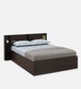 Drift King Size Bed in Brown Finish with Box Storage