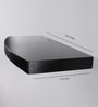 Engineered Wood Floating Book Shelf In Black Colour