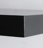 Engineered Wood Floating Book Shelf In Black Colour