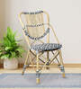 Driftwood Haven Wicker Dining Chair in Black & White Colour
