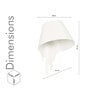 Dripora Modern White Wall Light With Abstract Drip Design Decorative Powder Coated Metal Wall Lamp For Bedroom, Living Room & Hallway (E27 Compatible)