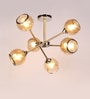 Dritta Gold Glass Chandelier