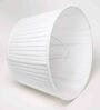Droplet White Linen Pleated Lampshade