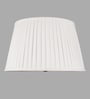 Droplet White Linen Pleated Lampshade