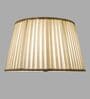 Droplet White Linen Pleated Lampshade