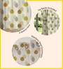 Drops Mustard Floral Polyester Curtains for Door Pack of 2