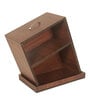 Drowning Shelf Large Side Table In Brown Teak Finish Drowning Shelf Large Side Table In Brown Teak Finish