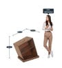 Drowning Shelf Large Side Table In Brown Teak Finish Drowning Shelf Large Side Table In Brown Teak Finish