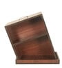 Drowning Shelf Large Side Table In Brown Teak Finish Drowning Shelf Large Side Table In Brown Teak Finish