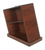 Drowning Shelf Large Side Table In Brown Teak Finish Drowning Shelf Large Side Table In Brown Teak Finish