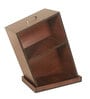 Drowning Shelf Medium Side Table In Brown Teak Finish Drowning Shelf Medium Side Table In Brown Teak Finish