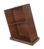 Drowning Shelf Medium Side Table In Brown Teak Finish Drowning Shelf Medium Side Table In Brown Teak Finish