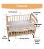 Drowsy 9 In 1 Baby Wooden Cot In Brown Colour