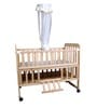 Drowsy 9 In 1 Baby Wooden Cot In Brown Colour