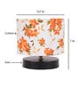 Drum Designer Multicolour Cotton Shade Table Lamp With Black Base
