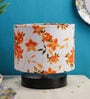 Drum Designer Multicolour Cotton Shade Table Lamp With Black Base