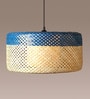 Drum Handmade Bamboo Pendant Hanging Light (Beige)
