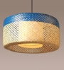 Drum Handmade Bamboo Pendant Hanging Light (Beige)