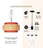 Drum Handmade Bamboo Pendant Hanging Light (Brown)