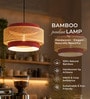 Drum Handmade Bamboo Pendant Hanging Light (Brown)