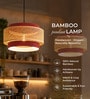 Drum Handmade Bamboo Pendant Hanging Light (Brown)