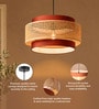 Drum Handmade Bamboo Pendant Hanging Light (Brown)