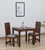Drusilla Sheesham Wood 2 Seater Dining Set In Scratch Resistant Provincial Teak Finish