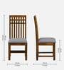 Drusilla Sheesham Wood 2 Seater Dining Set In Scratch Resistant Rustic Teak Finish