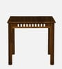 Drusilla Sheesham Wood 2 Seater Dining Set In Scratch Resistant Rustic Teak Finish