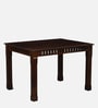 Drusilla Sheesham Wood 4 Seater Dining Set In Scratch Resistant Provincial Teak Finish With Bench