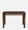 Drusilla Sheesham Wood 4 Seater Dining Set In Scratch Resistant Rustic Teak Finish