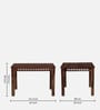 Drusilla Sheesham Wood 4 Seater Dining Set In Scratch Resistant Rustic Teak Finish With Bench