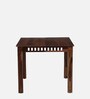 Drusilla Sheesham Wood 4 Seater Dining Table In Scratch Resistant Rustic Teak Finish
