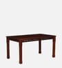 Drusilla Sheesham Wood 6 Seater Dining Set In Scratch Resistant Honey Oak Finish