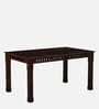 Drusilla Sheesham Wood 6 Seater Dining Set In Scratch Resistant Provincial Teak Finish With Bench