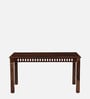 Drusilla Sheesham Wood 6 Seater Dining Set In Scratch Resistant Rustic Teak Finish With Bench