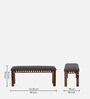 Drusilla Sheesham Wood 6 Seater Dining Set In Scratch Resistant Rustic Teak Finish With Bench