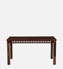 Drusilla Sheesham Wood 6 Seater Dining Set In Scratch Resistant Rustic Teak Finish With Bench