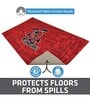 Cross Bones Red & Black Fabric Pet Mat